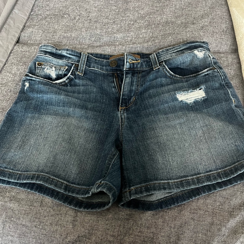 Joe's Jeans Distressed Blue Jean Shorts